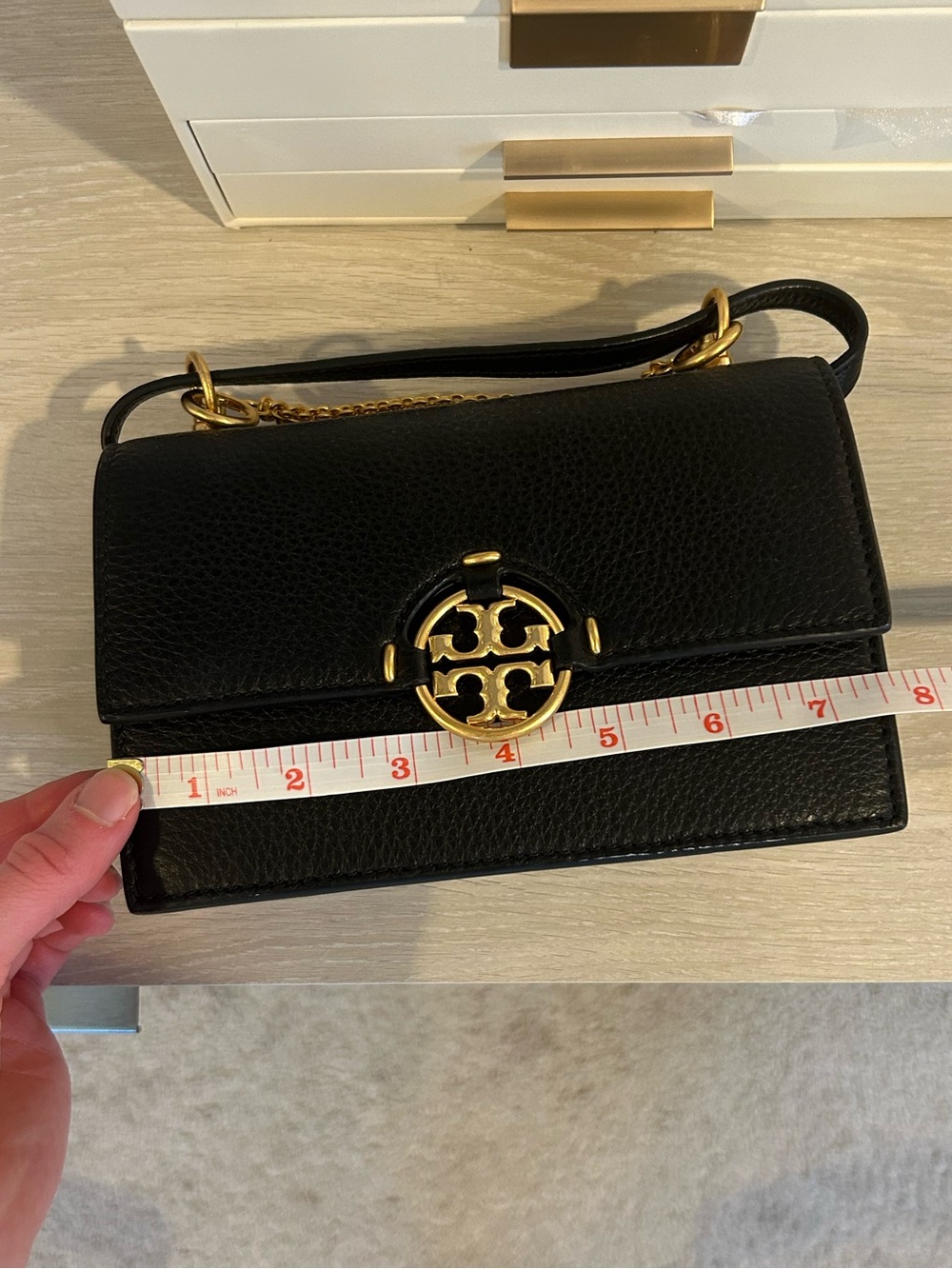 Tory Burch Miller Mini Leather Crossbody Bag - Picture 7 of 9